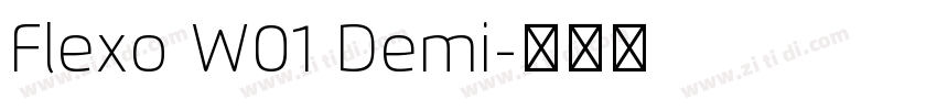 Flexo W01 Demi字体转换